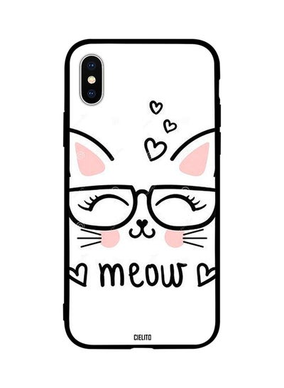 Buy Skin Case Cover -for Apple iPhone X Meow Cat Smile Meow Cat Smile in Egypt