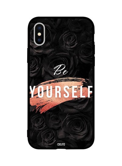 Buy Skin Case Cover -for Apple iPhone X Black Rose Design Be Yourself Black Rose Design Be Yourself in Egypt