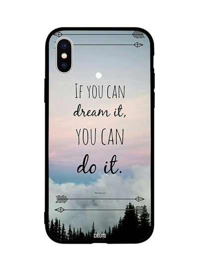 اشتري غطاء حماية واقٍ لهاتف أبل آيفون X مكتوب عليه عبارة Dream It Do It في مصر