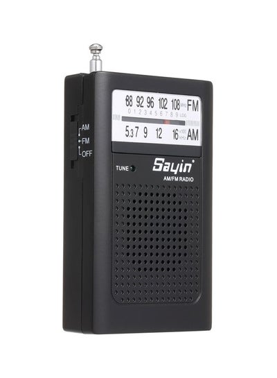 Buy Portable Pocket Transistor Radio V7319 Black in UAE