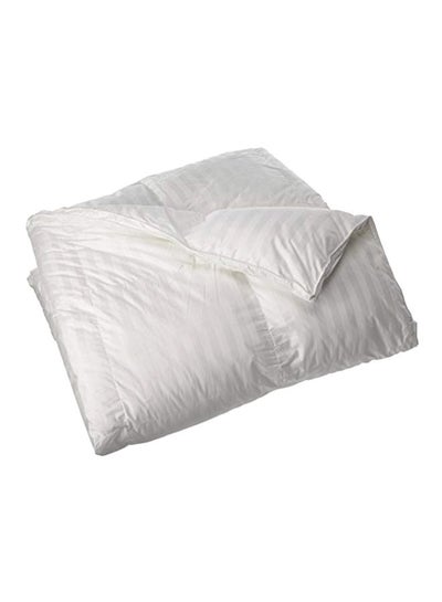 Buy Cotton Damask Duraloft Down Alternative Comforter Cotton White in UAE