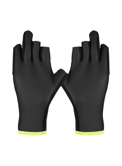 اشتري Fingerless Anti-Slip Water Resistant Neoprene Fishing Gloves 22 X 18سنتيمتر في الامارات