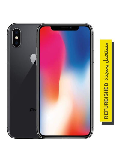 Buy Refurbished - iPhone X With FaceTime Space Grey 64GB 4G LTE in UAE