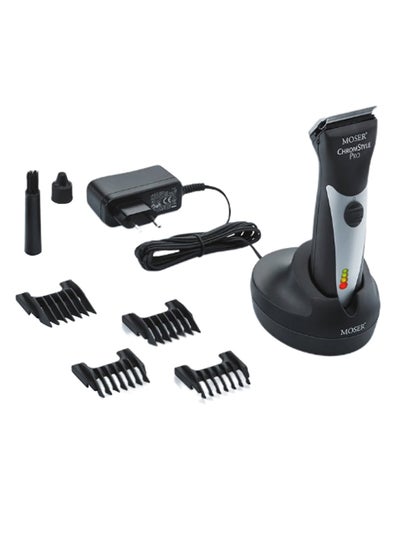 Buy ChromStyle Pro Cordless Hair Trimmer With Accessory Set Black/Sliver in UAE