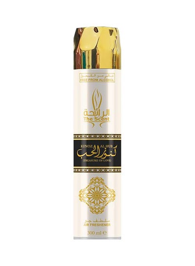 Buy The Scent Kunoz Al Hub Air Freshner White/Gold/Black 300ml in UAE