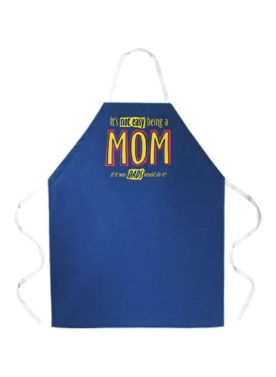 Buy Printed Apron Blue/Yellow/Pink 27x0.2x34inch in Egypt