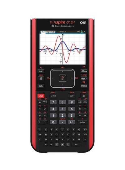 Buy TI-Nspire CX-II-T-CAS Graphing Calculator Black/Red in UAE