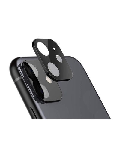 Buy Camera Lens Protector For iPhone 11 Pro Max Clear/Black in UAE