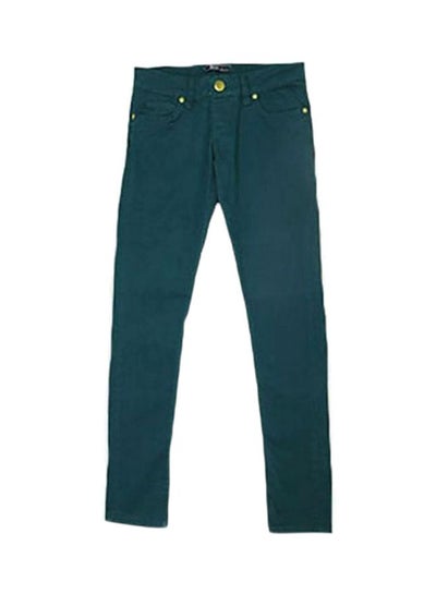 Buy Solid Jeans Blue in Saudi Arabia