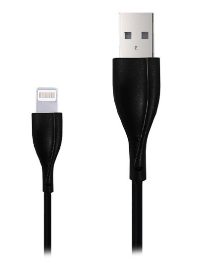 Buy Lighting Data Sync And Charging Cable Black/Silver in Saudi Arabia