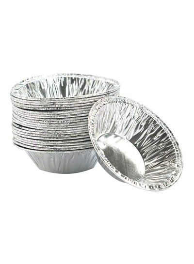 Buy Pack Of 300 Disposable Aluminum Foil silver 7x2centimeter in Saudi Arabia