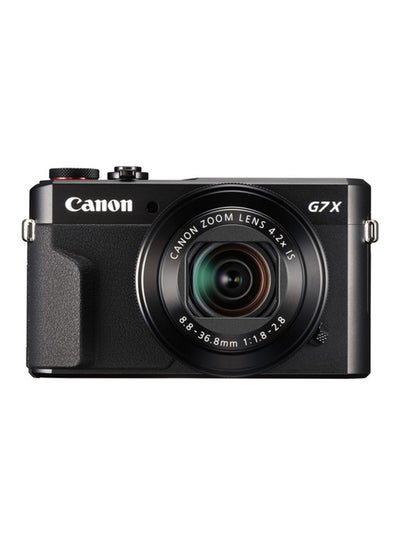 اشتري كاميرا Point And Shoot باور شوت G7 X مارك II بدقة 20.1 ميجابكسل وتكبير أكثر بـ 4.2 مرات مزودة بشاشة مائلة تعمل باللمس مدمج بها تقنية الواي فاي ونظام NFC، لون أسود في الامارات