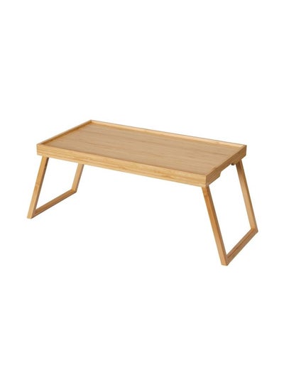 Buy Wooden Bed Tray Beige in UAE