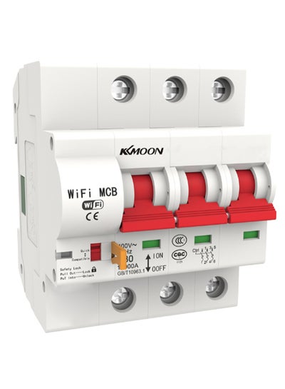 Buy 3P Wi-Fi Intelligent Miniature Circuit Breaker White/Red in Saudi Arabia