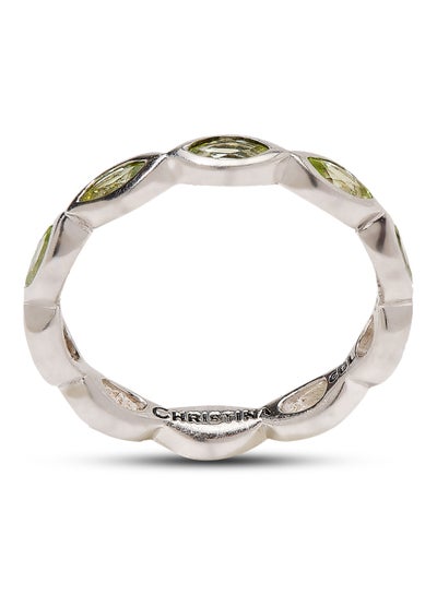 Buy Christina Eternity Peridot Pattern Ring in UAE