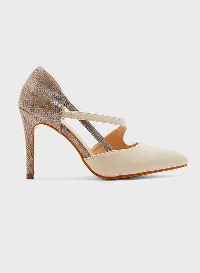 Buy Side Cut Pumps Beige in UAE