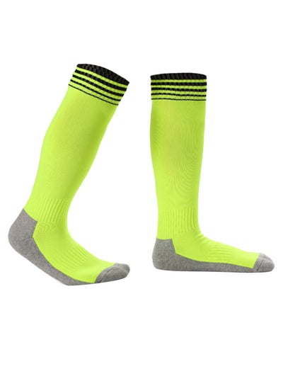 Buy Pair Of Breathable High Tube Football Socks 26cm in UAE