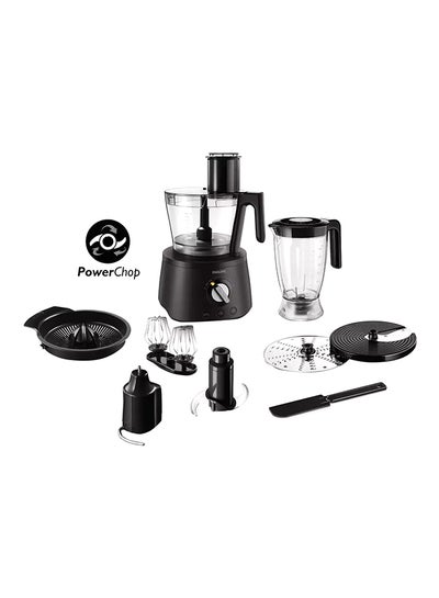 Buy Countertop Food Processor 3.4 L 1300.0 W HR7776 Black in UAE