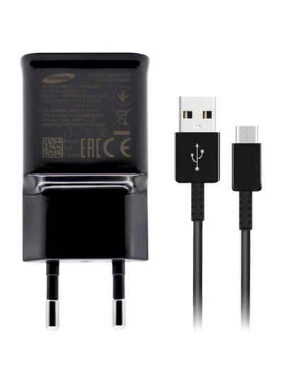 Buy Travel Charger With USB-C cable Black in Egypt