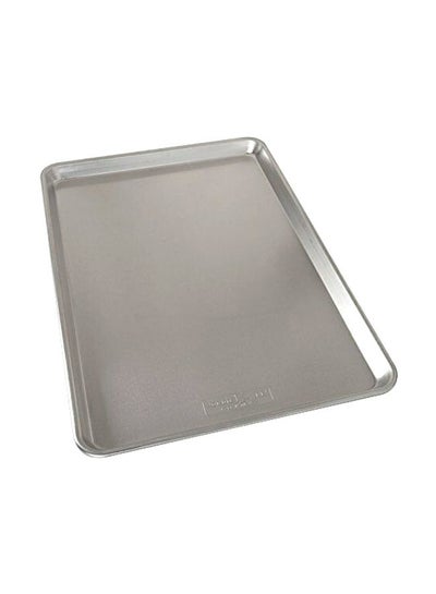 Buy Aluminum Commercial Bakeware Silver 21x15x1inch in Saudi Arabia