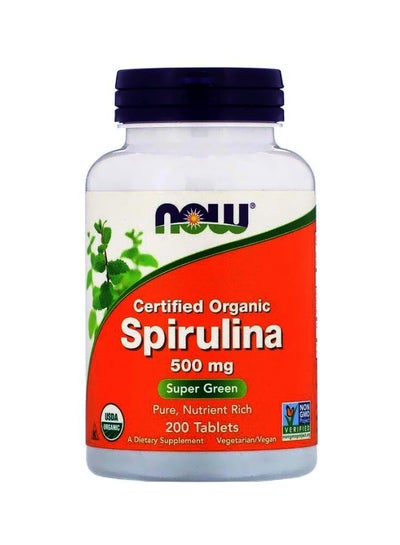 Buy Organic Spirulina 500 mg 200 Tablets in UAE