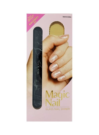 Buy Glass Nail Shiner Black Marble 11cm in UAE