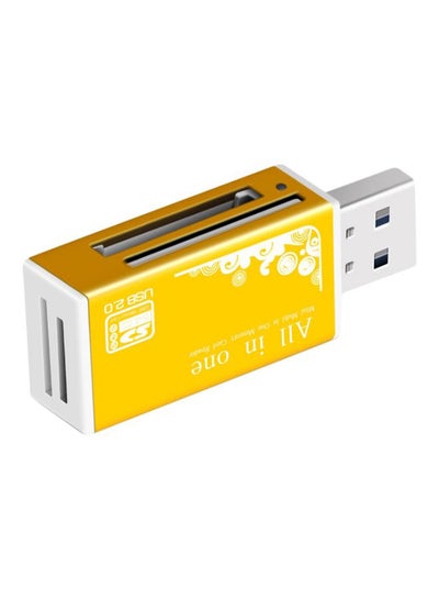 Buy Smart All In One Card Reader White/Yellow in UAE