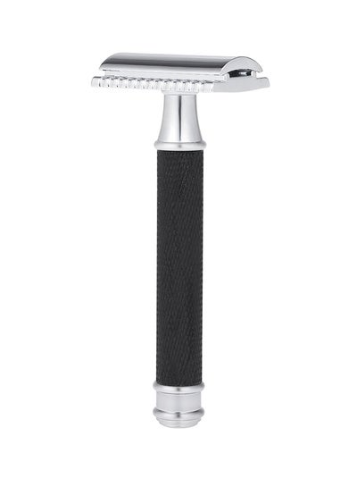 Buy Double Edge Stainless Steel Safety Razor Black in UAE