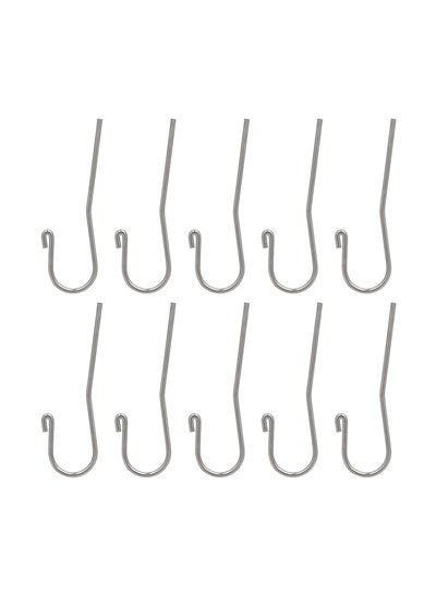 Buy 10-Piece Dental Stainless Steel Lip Hook Apex Silver in UAE