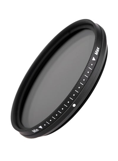 Buy Neutral Density Adjustable ND2 To ND400 Variable Filter Black/Clear in Saudi Arabia