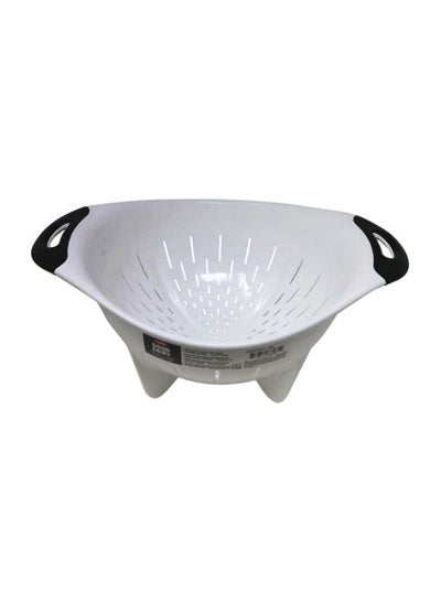 Buy Good Grips Plastic Colander White/Black 18cm in UAE