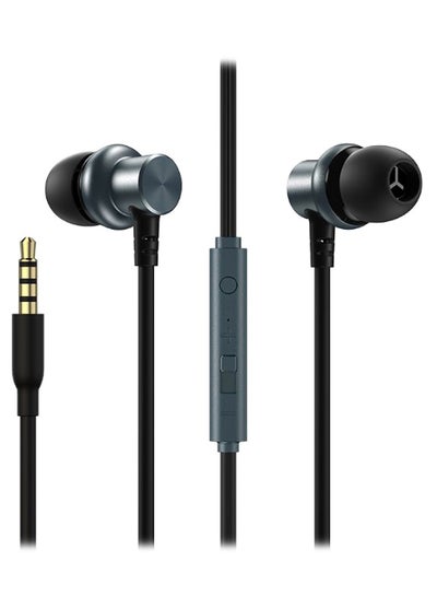 Buy In-Ear Earphones With Microphone Grey/Black in Saudi Arabia