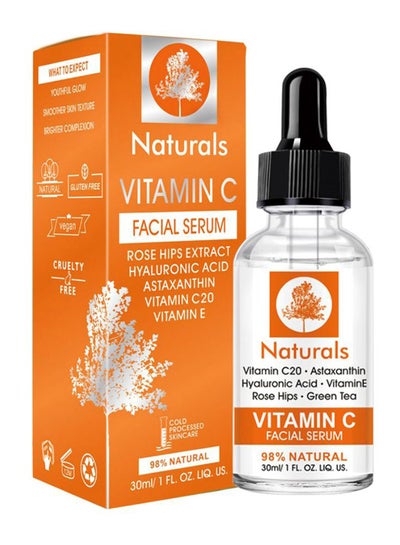 Buy Vitamin C Hyaluronic Acid Facial Serum Clear 30ml in Saudi Arabia