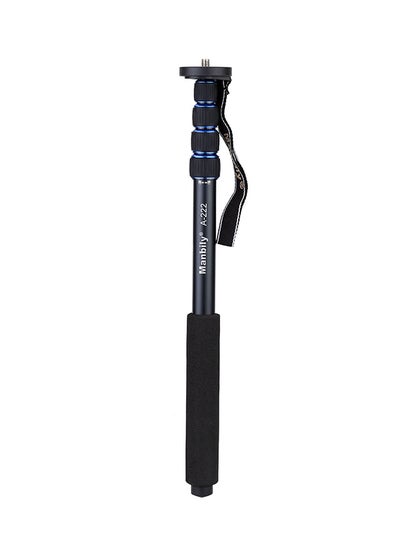 Buy Portable 5-section Telescopic Monopod Black/Blue in UAE