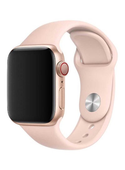 Buy Silicone Wrist Band For Apple Watch 42-44mm Beige in Egypt