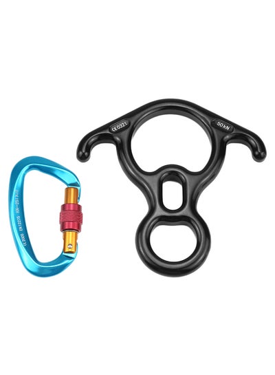 اشتري Heavy Duty D Shaped Carabiner With 8-Descender Tool في الامارات