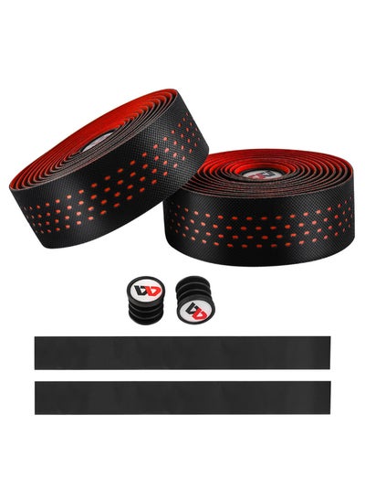 Buy 6-Piece Sticky Handlebar Tape And Grip Set in UAE