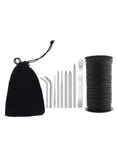 اشتري 9-Piece Paracord Stitching Set With Cord And Case في الامارات