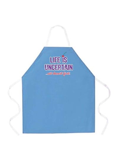 Buy Adjustable Printed Apron Blue/Red 18x13x0.5inch in Egypt