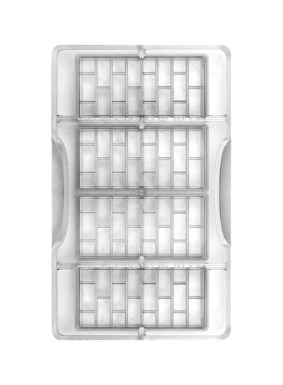 Buy 4-Cavity Brick Bar Designed Chocolate Mould Clear 20x12x2centimeter in UAE