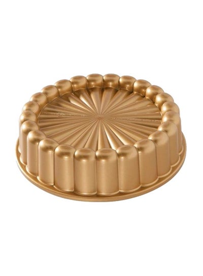 Buy Charlotte Cake Pan Gold 22x5.9centimeter in Saudi Arabia