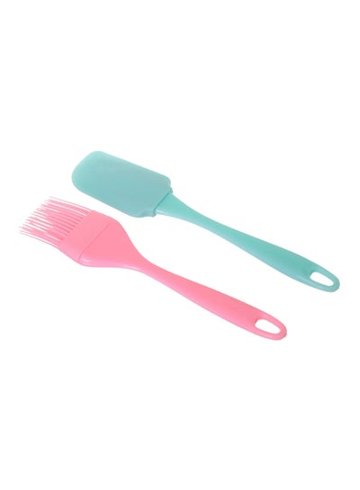 Buy 2-Piece Turner With Basting Brush Set Multicolour 3.2inch in Egypt