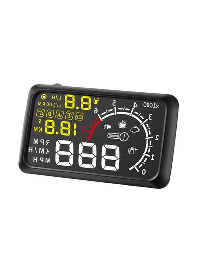 Buy X3 Bluetooth Car OBDII / EUOBD HUD Head Up Display Security System in UAE