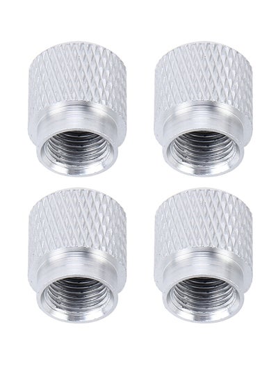 Buy 4 -Piece Air Filter Shape Car Tire Valve Cap in UAE