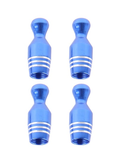 Buy 4-Piece Bowling Ball Shaped Car Tire Valve Cap in Saudi Arabia