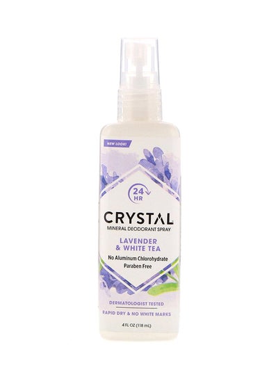 Buy Mineral Deodorant Body Spray - Lavender And White Tea Clear 118ml in Saudi Arabia