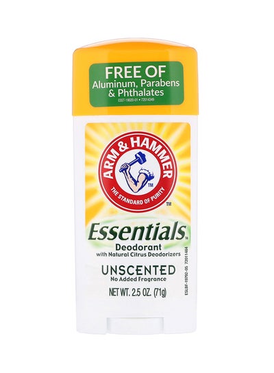 Buy Essentials Deodorant - Unscented White 71grams in UAE