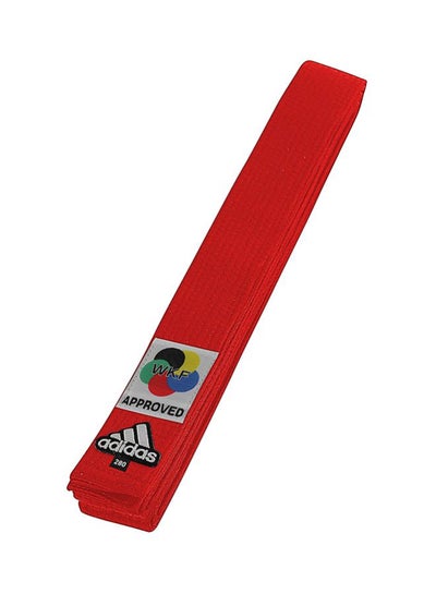 Buy KARATE Elite Belt With WKF Logo - Red 260cm in UAE