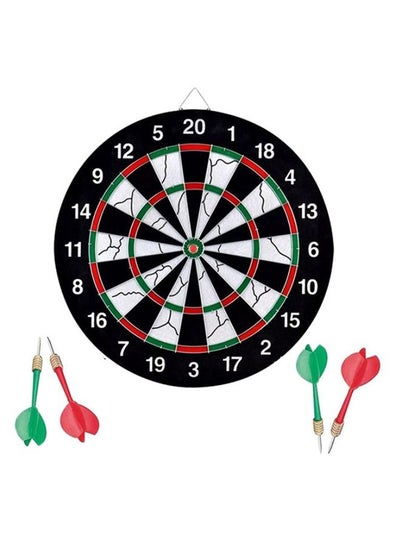 اشتري Double Sided Hanging Dart Board With Darts في السعودية