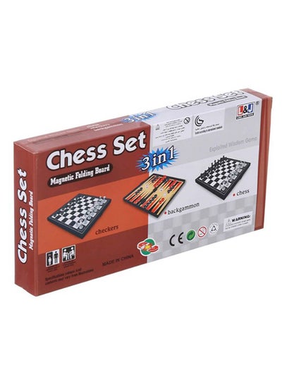 اشتري 3-In-1 Magnetic Folding Chess Set في السعودية